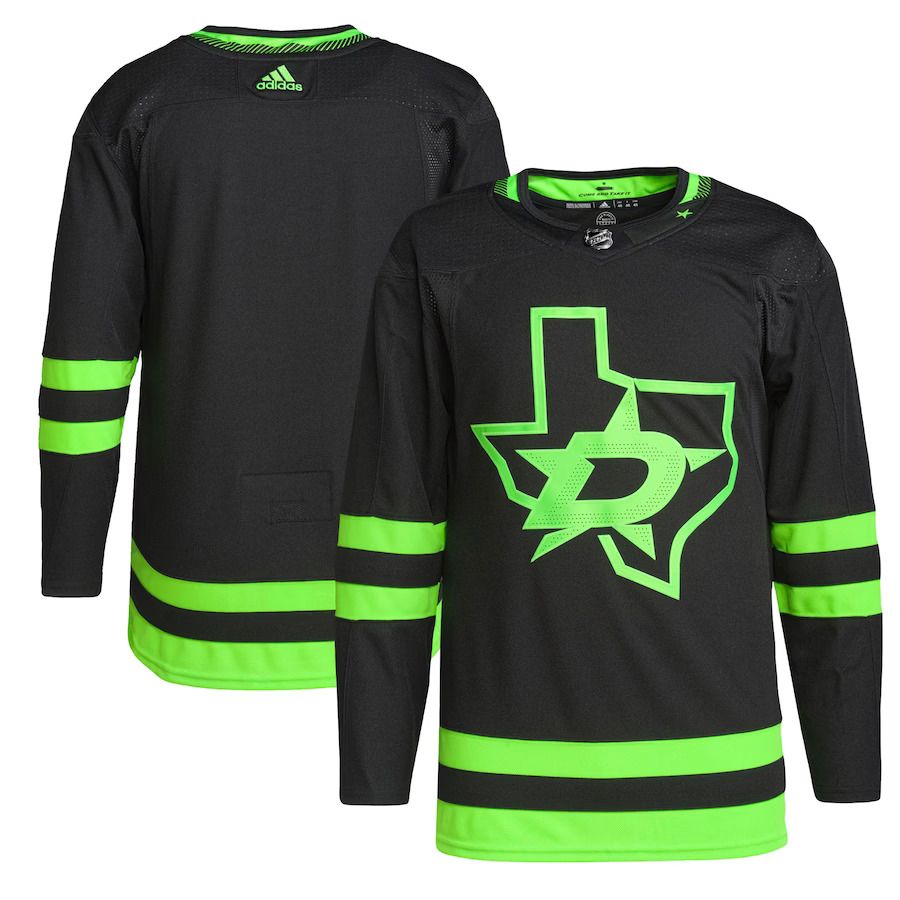 Men Dallas Stars adidas Black Alternate Primegreen Authentic Pro NHL Jersey